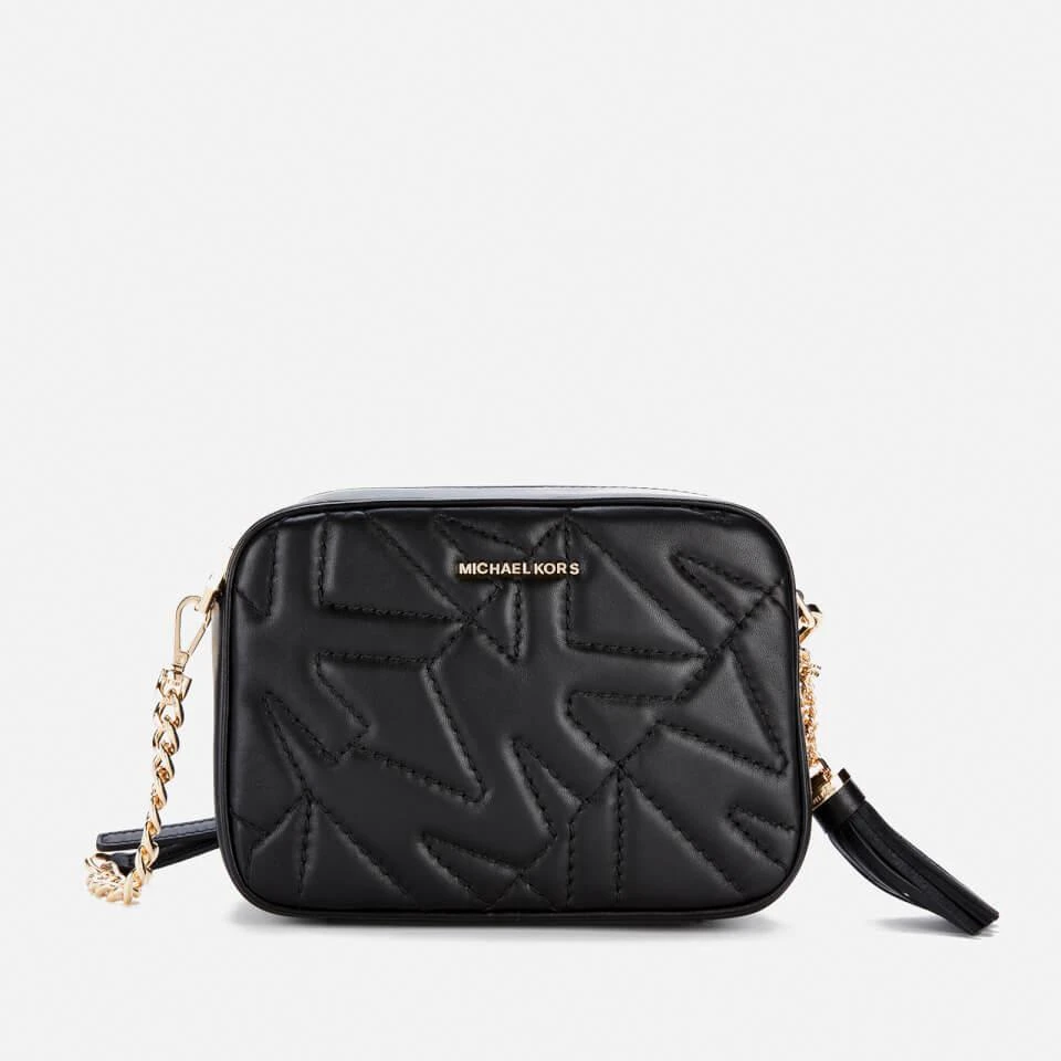 商品Michael Kors|MICHAEL Michael Kors Women's Jet Set Camera Bag Quilted Bag - Black,价格¥965,第1张图片