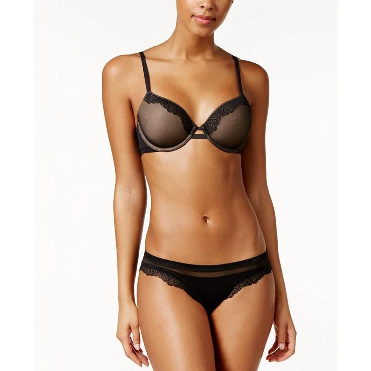 商品Calvin Klein|Perfectly Fit with Lace Full Coverage Bra QF1712,价格¥214,第2张图片详细描述