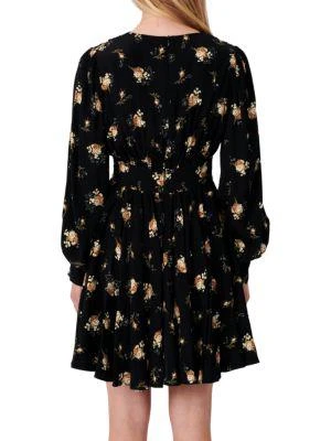 商品Maje|Rasmus Printed Crêpe Skater Dress,价格¥597,第2张图片详细描述