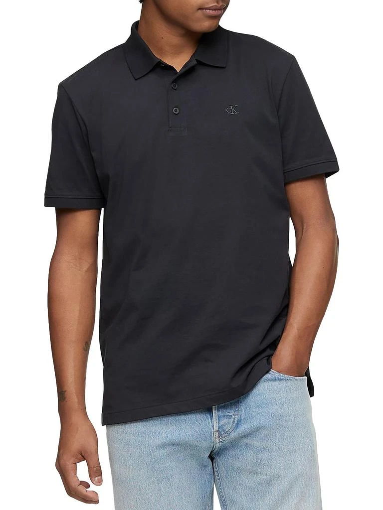 商品Calvin Klein|Mens Short Sleeve Collar Polo,价格¥323,第4张图片详细描述