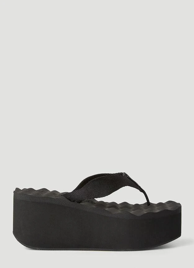 商品Alexander Wang|AW Warp Wedge Sandals in Black,价格¥1162,第1张图片