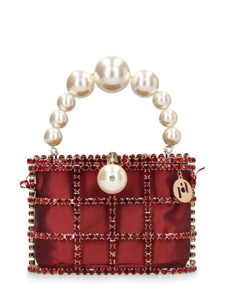 商品ROSANTICA|Holli Crystal & Pearl Box Top Handle Bag,价格¥5538,第1张图片