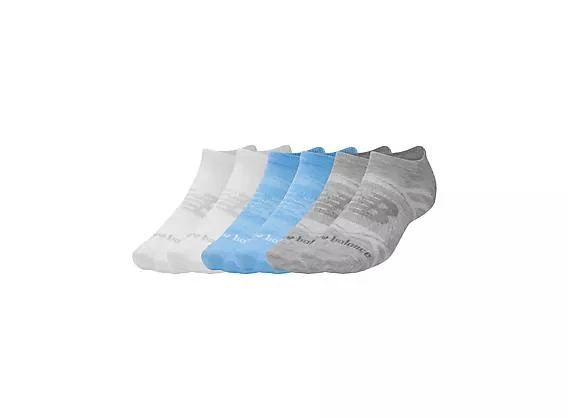 商品New Balance|Flat Knit No Show Socks 6 Pack,价格¥123,第3张图片详细描述