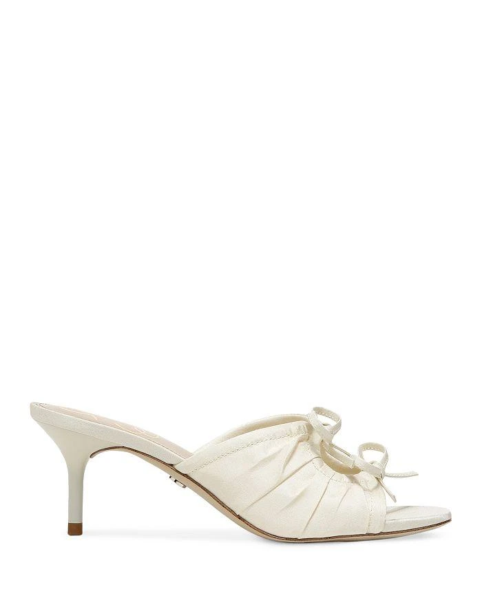 商品Sam Edelman|Women's Pia Square Toe Double Bow Mid Heel Sandals,价格¥592,第1张图片