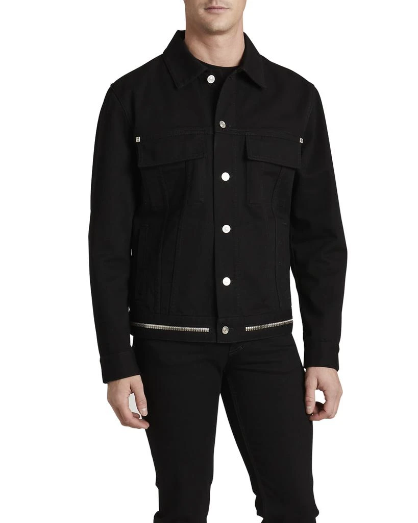 商品Givenchy|Men's 4G Denim Jacket w/ Zipper Detail,价格¥4852,第1张图片