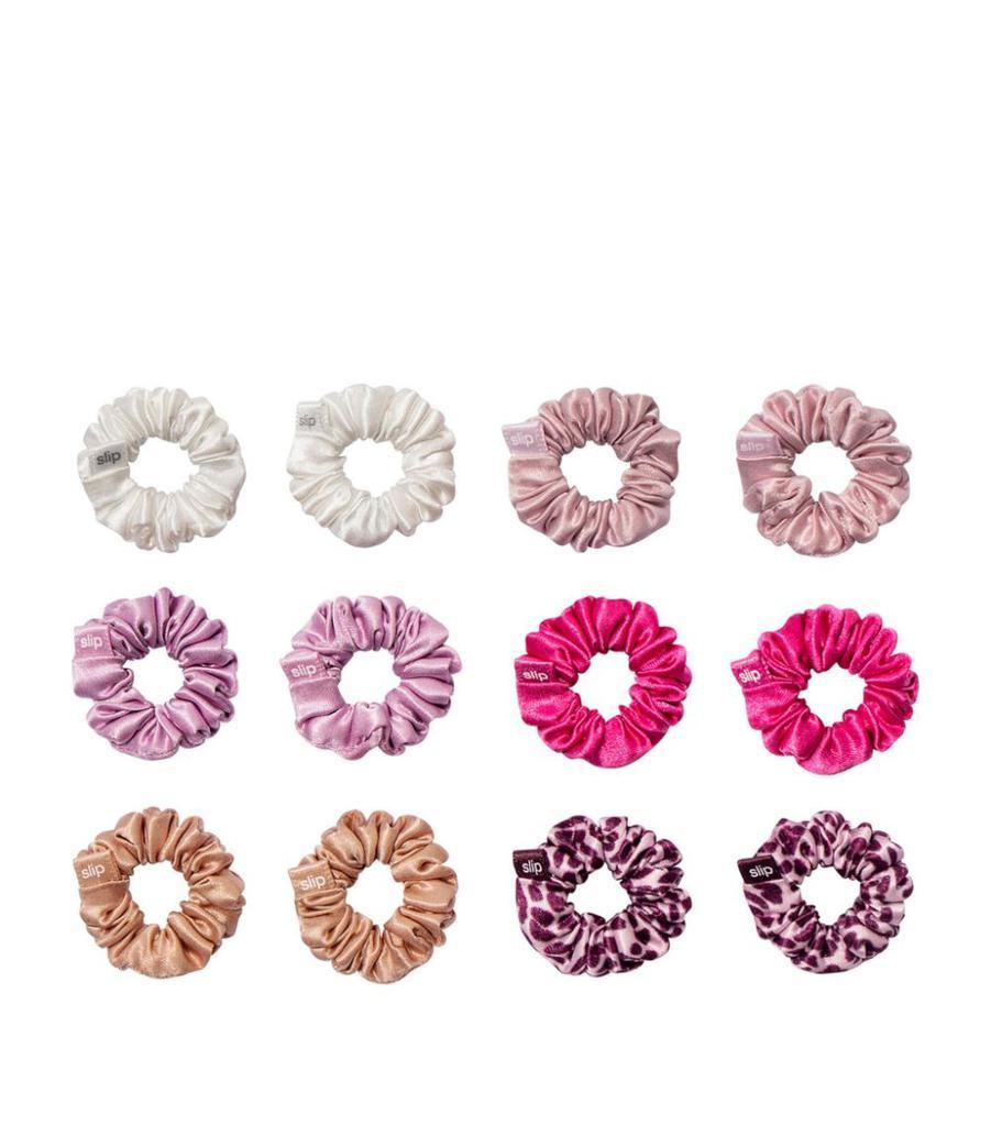 商品Slip|Pure Silk Minnie Scrunchies (Set of 12),价格¥360,第1张图片