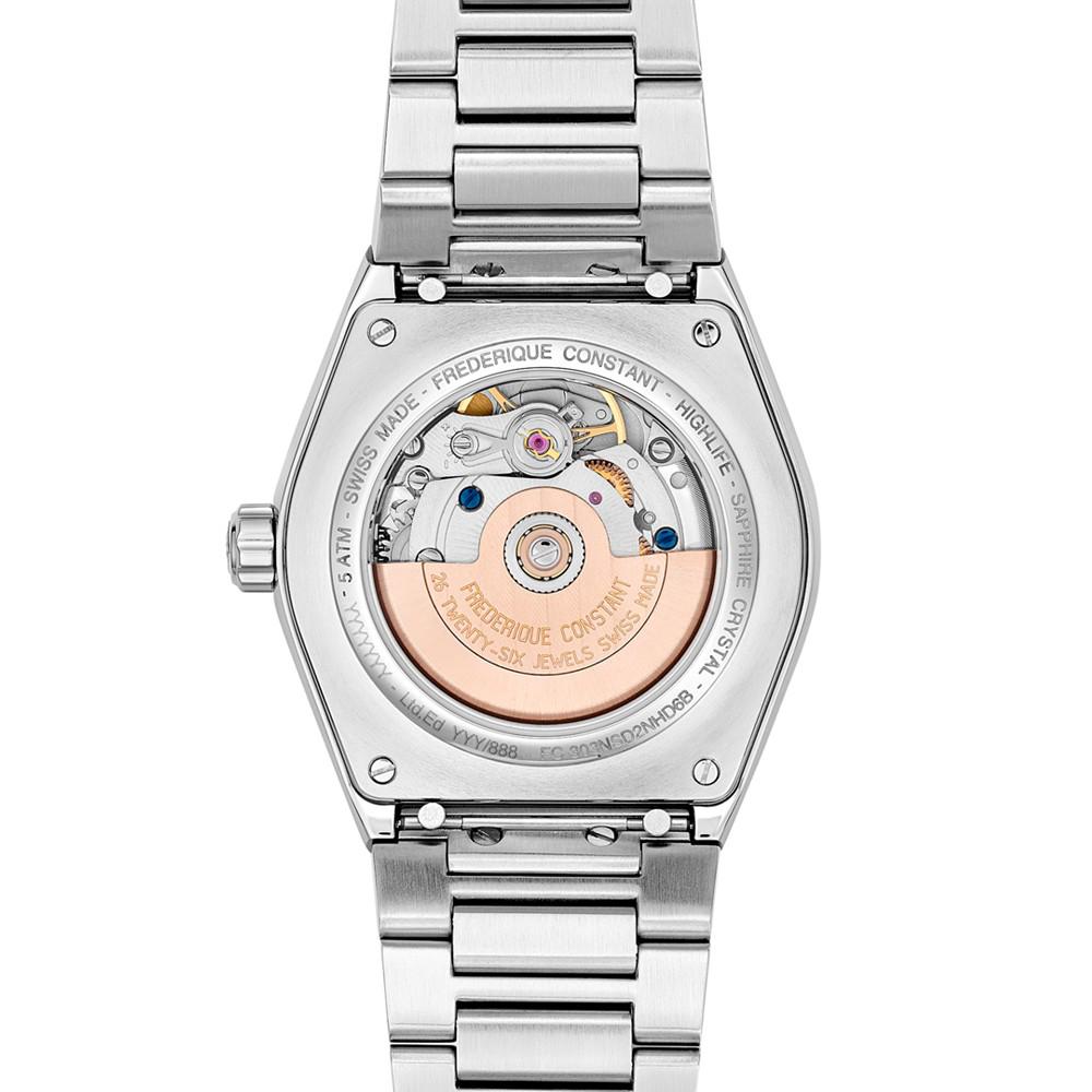 Women's Swiss Automatic Highlife Diamond (1/2 ct. t.w.) Stainless Steel Bracelet Watch 34mm商品第3张图片规格展示