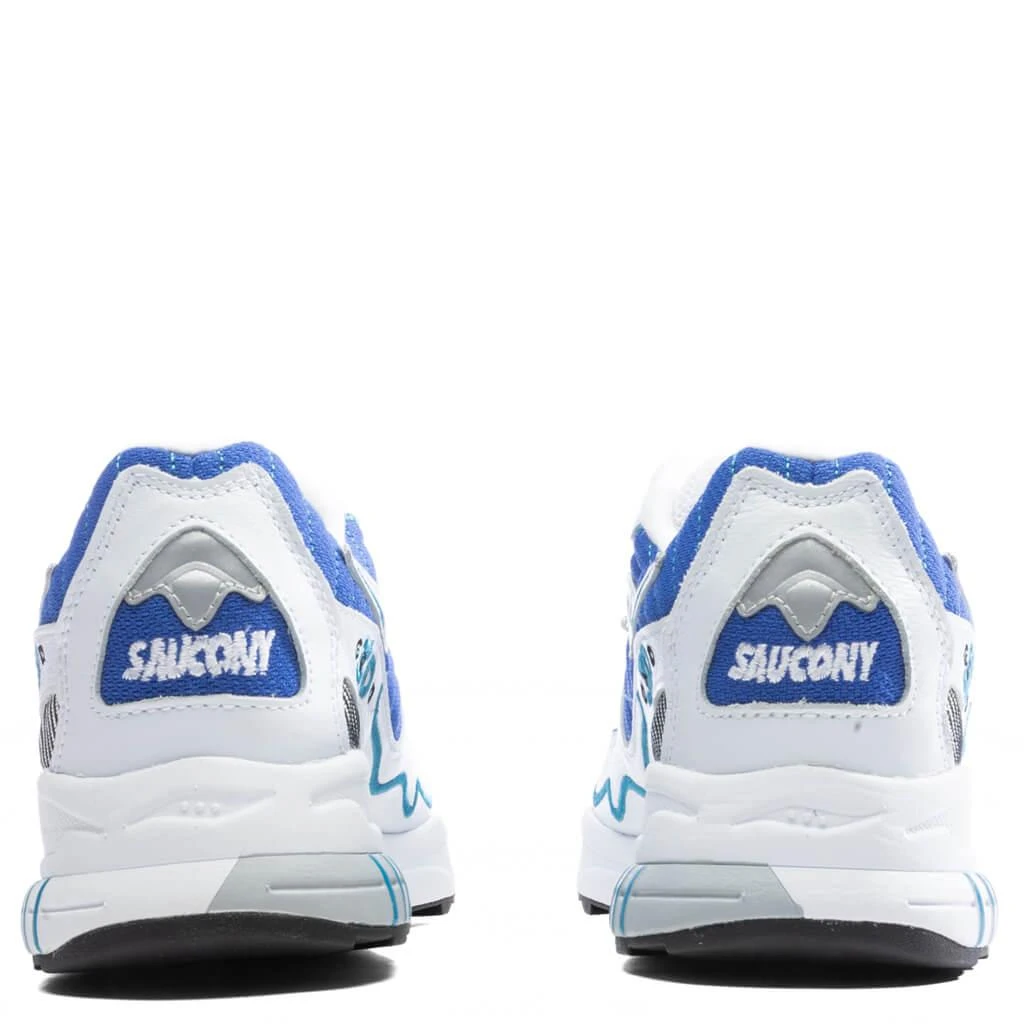 商品Saucony|3D Grid Hurricane - White/Royal,价格¥639,第4张图片详细描述