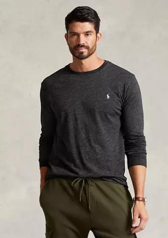 Big & Tall Jersey Long Sleeve T-Shirt商品第1张图片规格展示