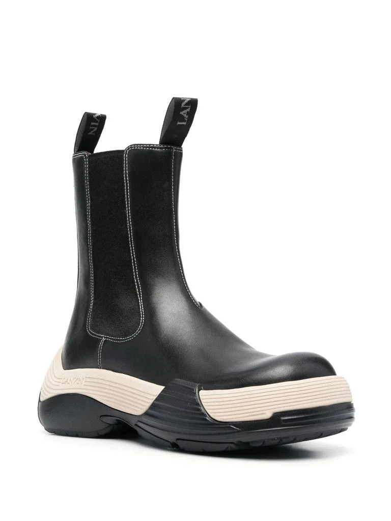 商品Lanvin|LANVIN WOMEN FLASH-X BOLD CHELSEA LEATHER BOOTS,价格¥3028,第3张图片详细描述