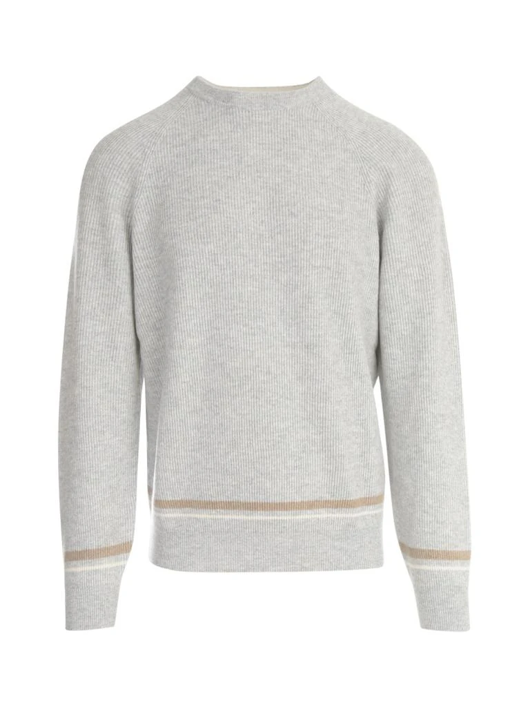 商品Brunello Cucinelli|Brunello Cucinelli Ribbed Crewneck Jumper,价格¥8487,第1张图片