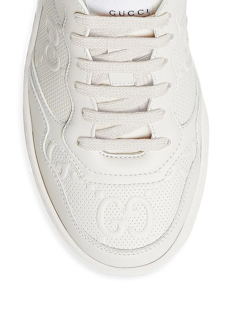 商品Gucci|GG Embossed Leather Sneakers,价格¥7516,第4张图片详细描述