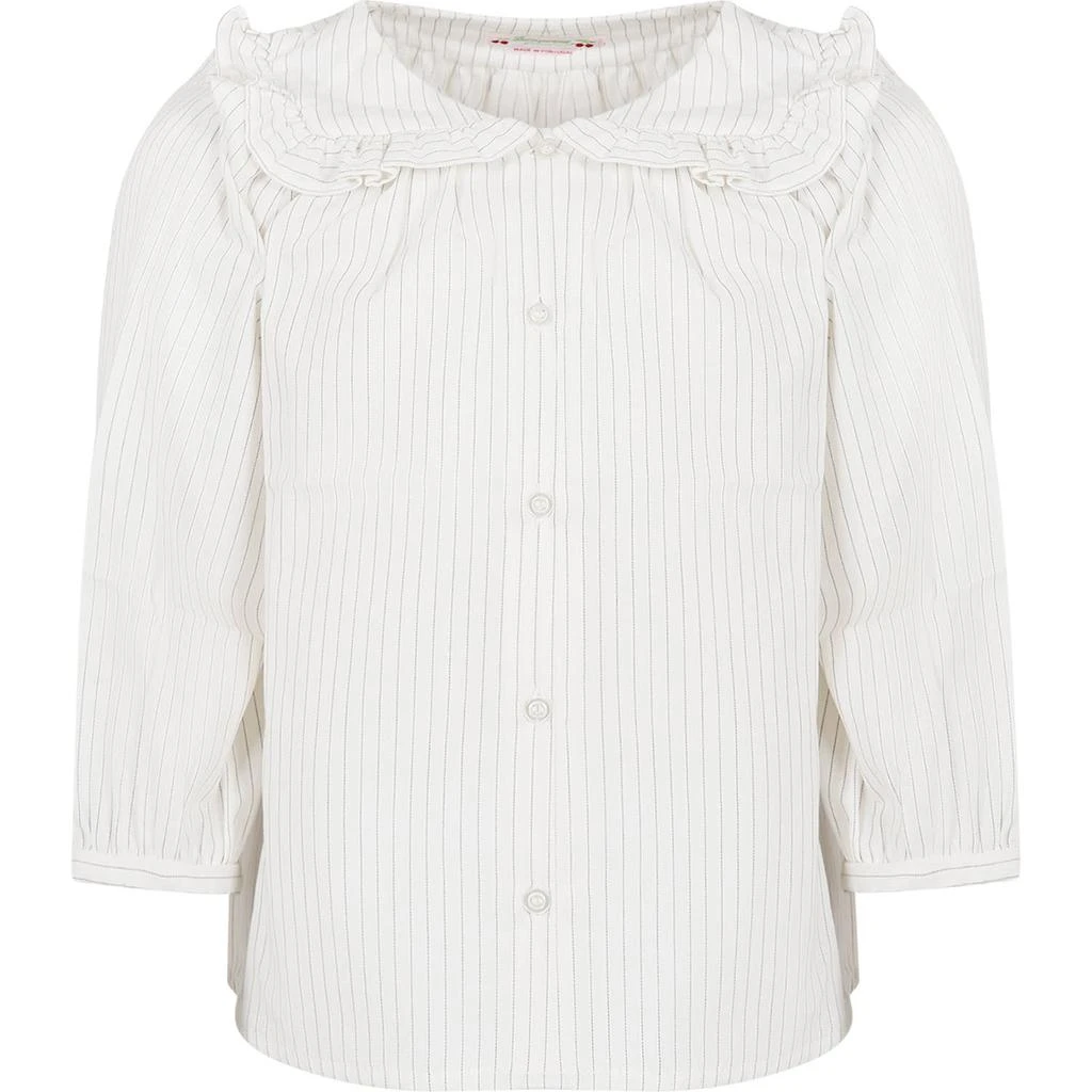商品Bonpoint|White Striped Shirt For Girl,价格¥1111,第1张图片
