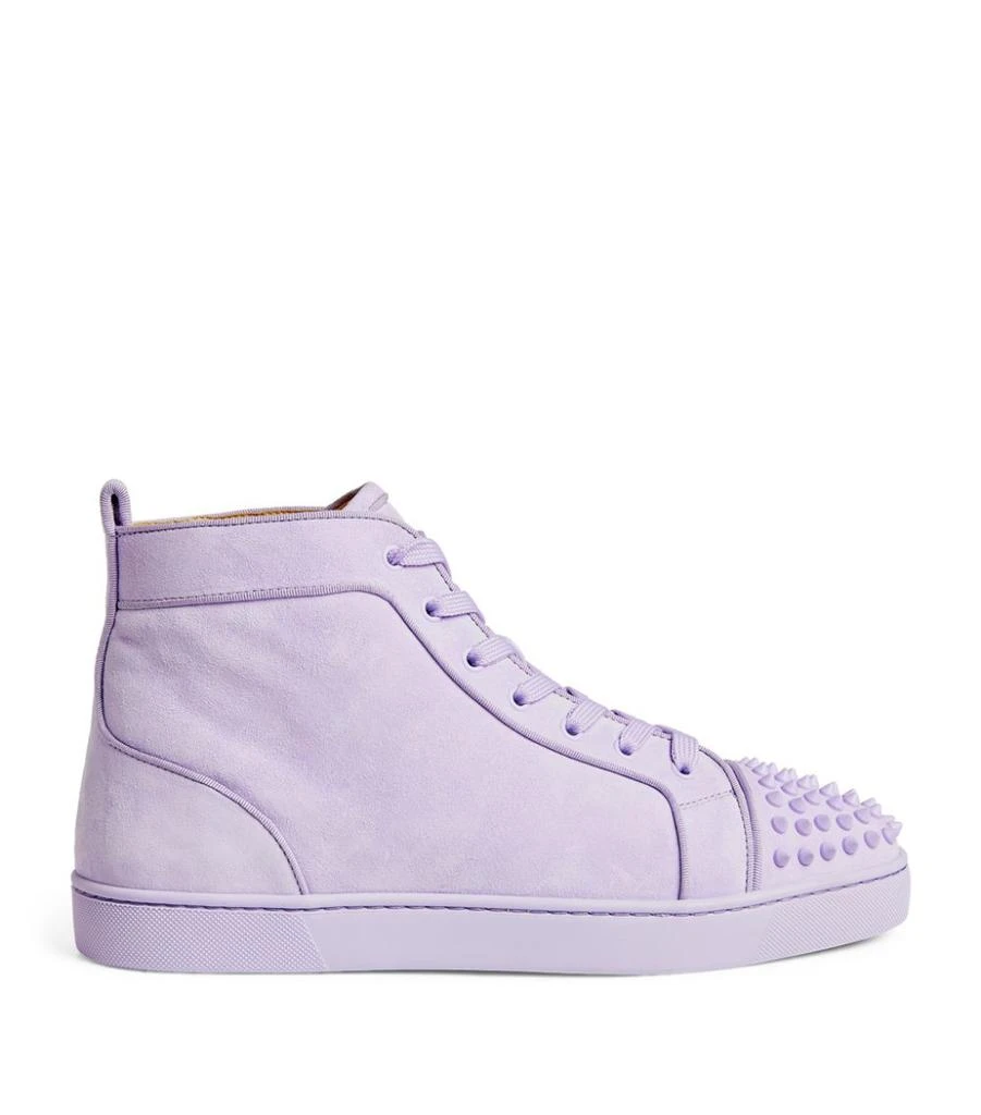 商品Christian Louboutin|Lou Spikes Suede High-Top Sneakers,价格¥6874,第1张图片