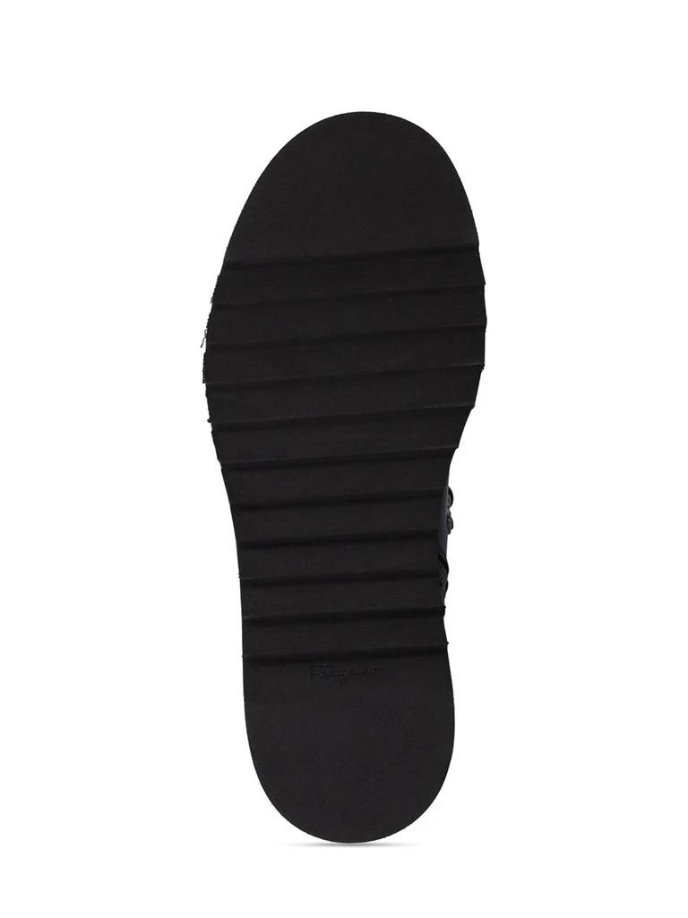 商品Salvatore Ferragamo|20mm Elimo Leather Combat Boots,价格¥12546,第4张图片详细描述