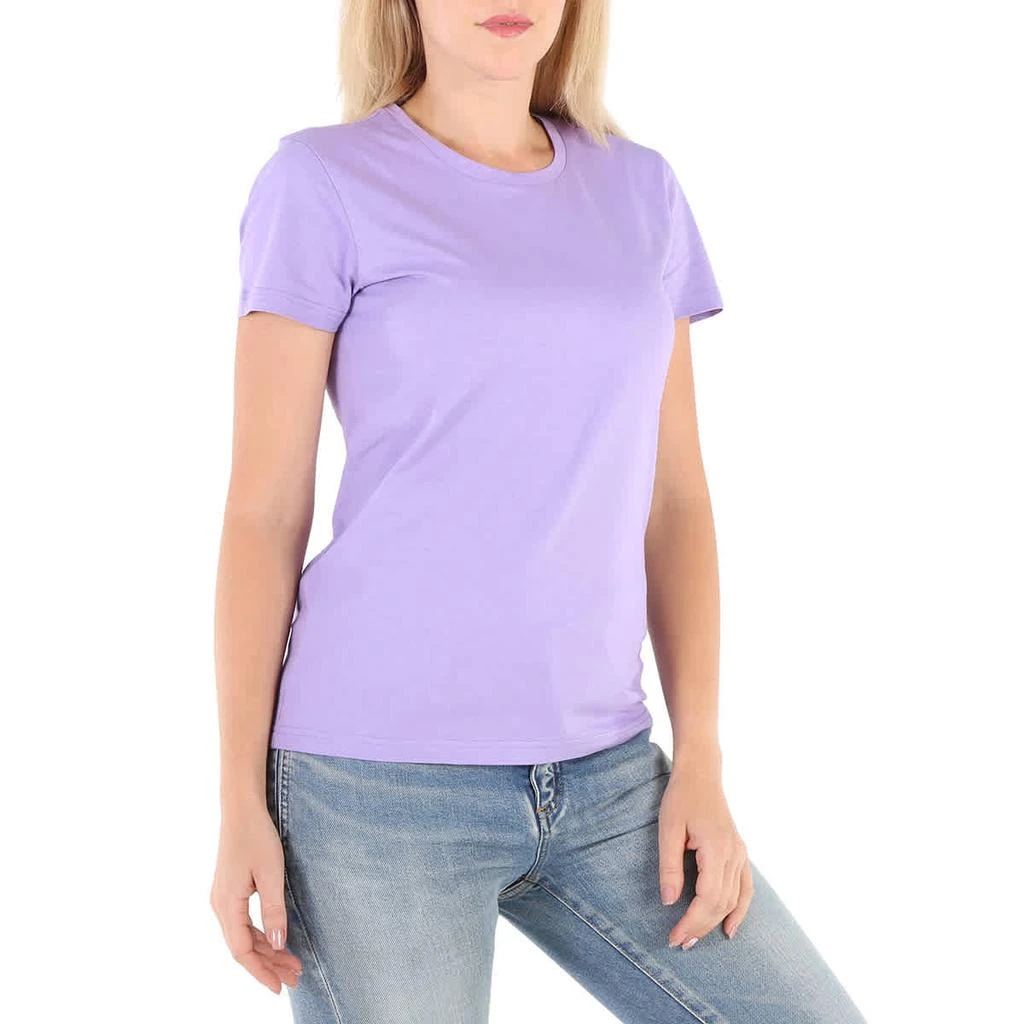 商品Moncler|Moncler Ladies Logo Patch Cotton T-Shirt In Purple, Size Large,价格¥833,第1张图片