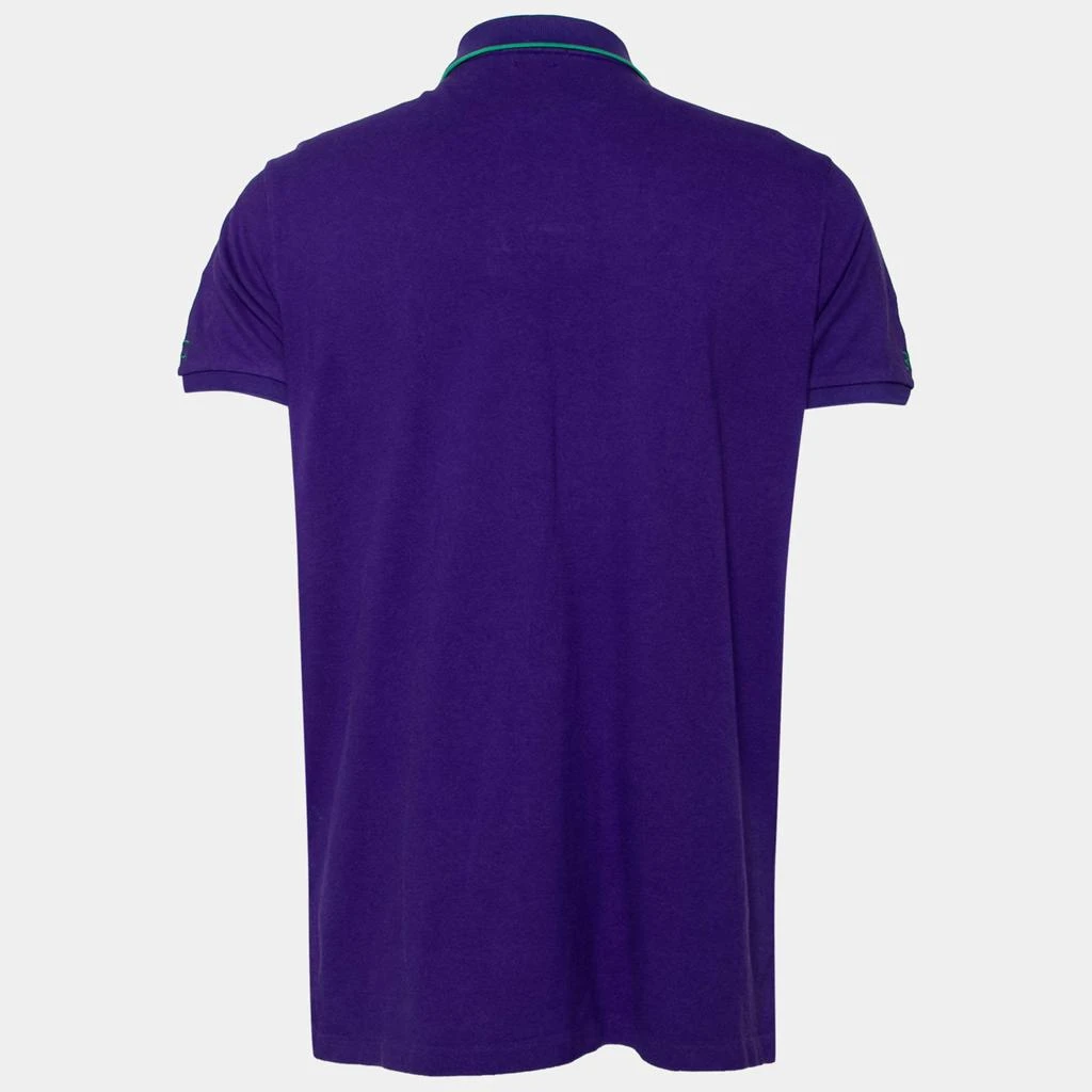 商品[二手商品] Ralph Lauren|Polo Ralph Lauren Purple Cotton Pique Custom Fit Polo T-Shirt L,价格¥808,第2张图片详细描述