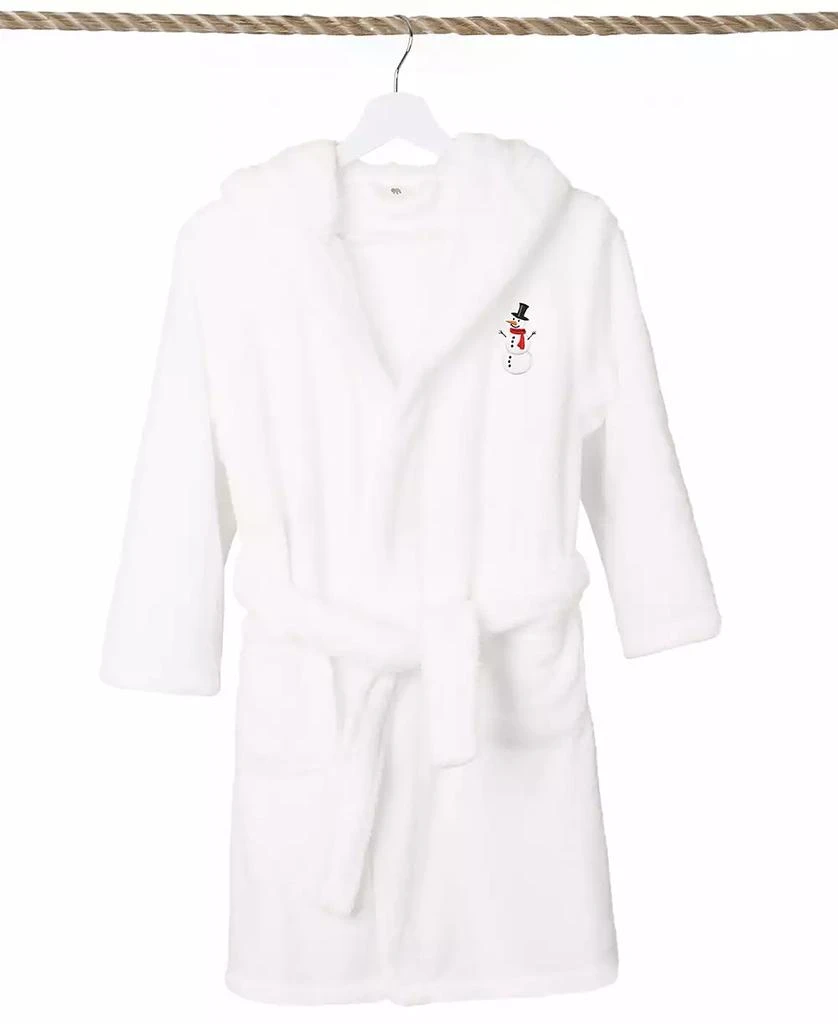 商品Linum Home Textiles|Kids Snowman Super Plush Double Brushed Hooded Bathrobe,价格¥546,第1张图片
