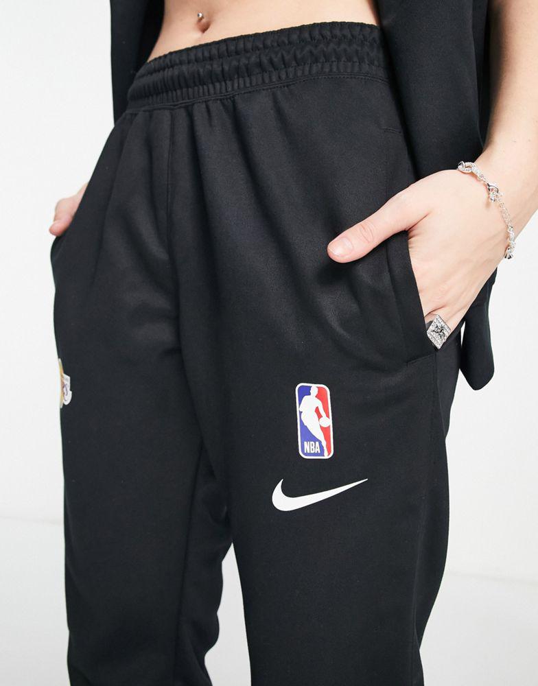 Nike Basketball NBA LA Lakers Spotlight joggers in black商品第3张图片规格展示