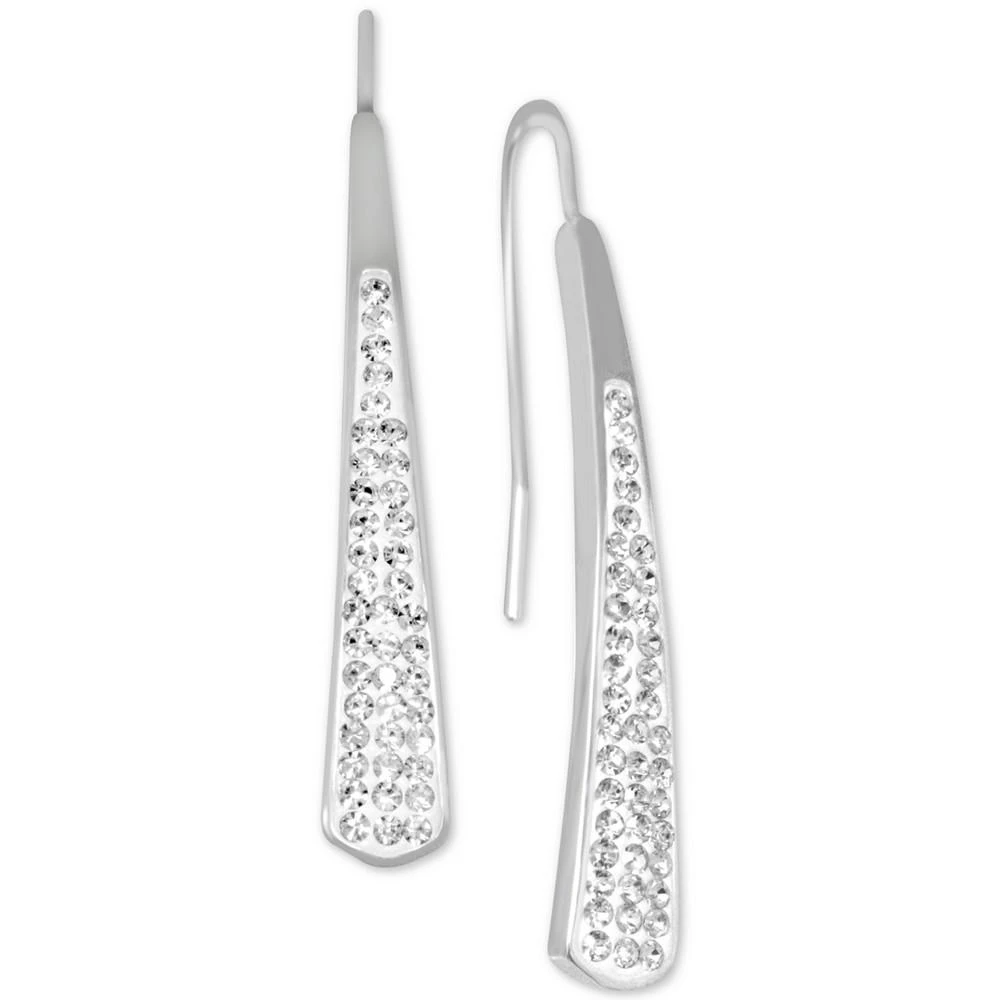 商品Essentials|Crystal Bar Drop Earrings in Silver Plate,价格¥379,第1张图片