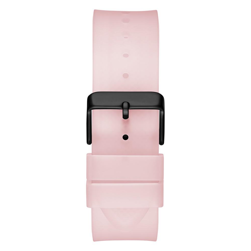 Men's Pink Silicone Strap Watch 43mm商品第2张图片规格展示