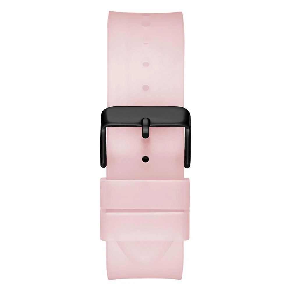 商品GUESS|Men's Pink Silicone Strap Watch 43mm,价格¥936,第2张图片详细描述