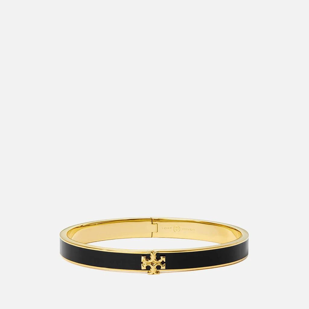 商品Tory Burch|Tory Burch Women's Kira Enamel 7mm Bracelet - Tory Gold/Black,价格¥1213,第1张图片