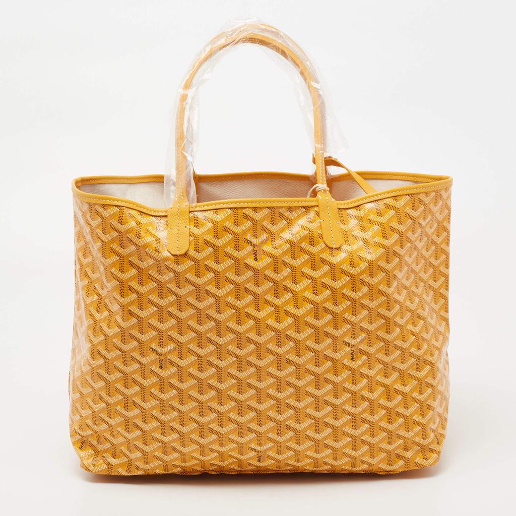 Goyard Yellow Goyardine Coated Canvas and Leather Saint Louis PM Tote商品第4张图片规格展示