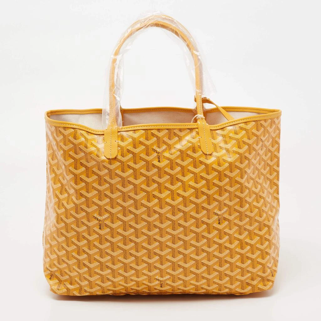 商品Goyard|Goyard Yellow Goyardine Coated Canvas and Leather Saint Louis PM Tote,价格¥20406,第4张图片详细描述