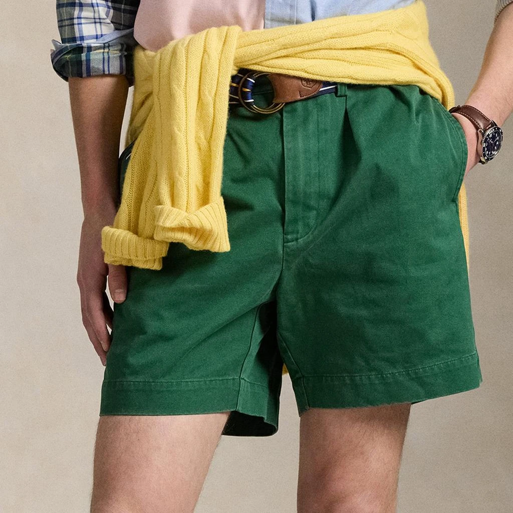 商品Ralph Lauren|Polo Ralph Lauren Cormac Pleated Cotton-Twill Shorts,价格¥1407,第1张图片