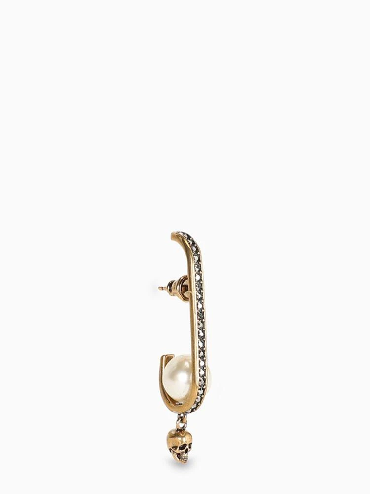 商品Alexander McQueen|骷髅珍珠吊坠耳饰耳环【香港仓极速发货】,价格¥2961,第3张图片详细描述