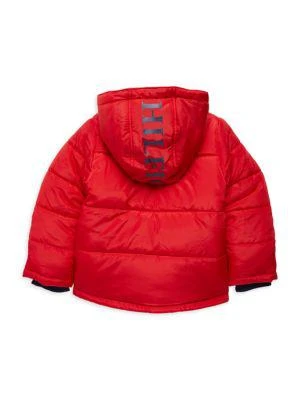 商品Tommy Hilfiger|Little Boy's Logo Colorblock Hooded Puffer Jacket,价格¥199,第2张图片详细描述