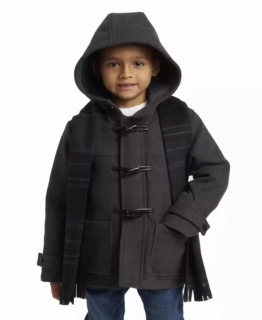 商品S Rothschild & CO|Toddler & Little Boy Toggle Dress Coat with Scarf,价格¥330,第1张图片