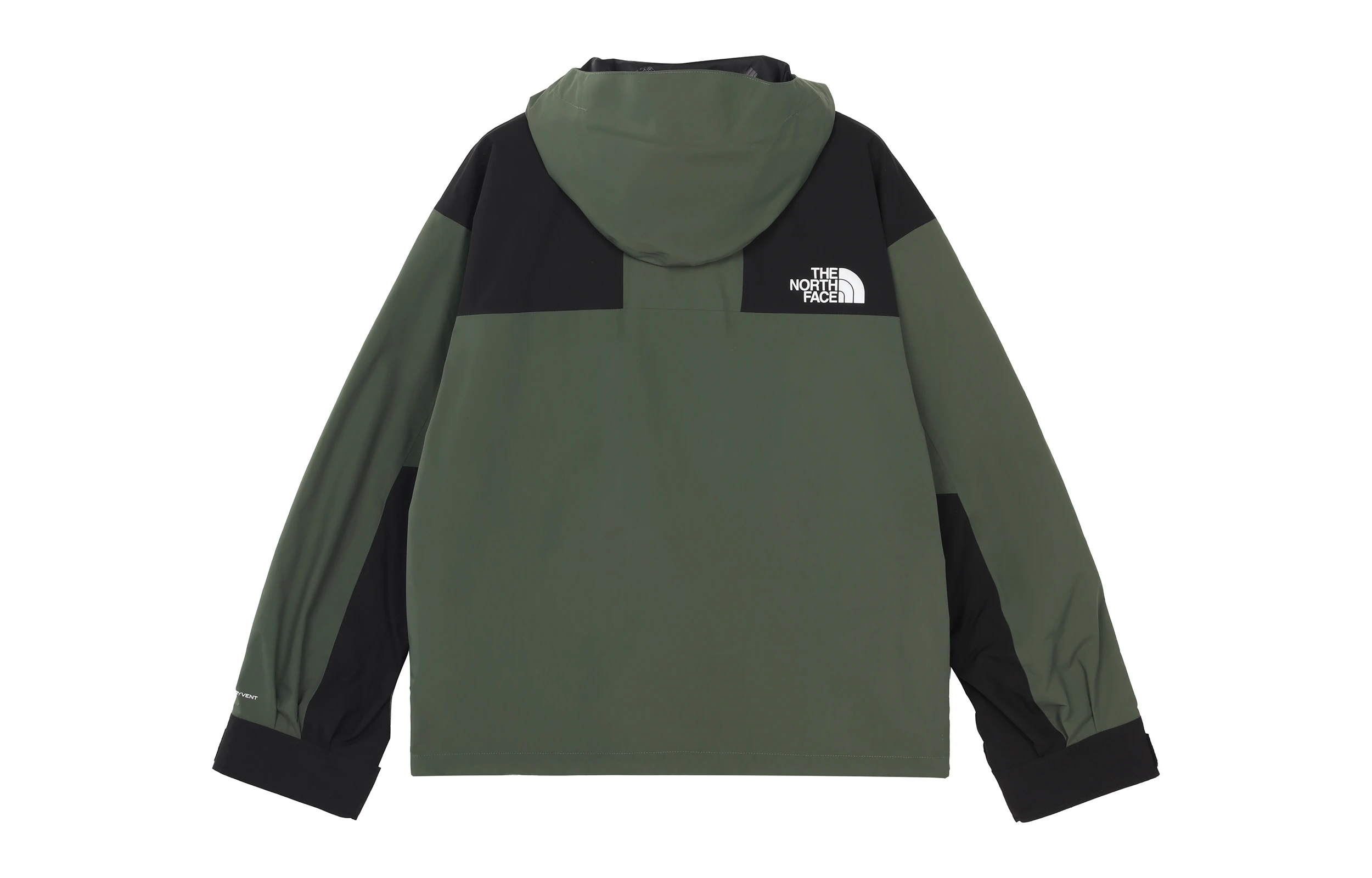 商品[国内直发] The North Face|北面  1986系列 经典Icon Dryvent Mountain Jacket 透气印花Logo排扣连帽软壳  FW22 防水冲锋衣 男女同款 绿色,价格¥3195,第3张图片详细描述