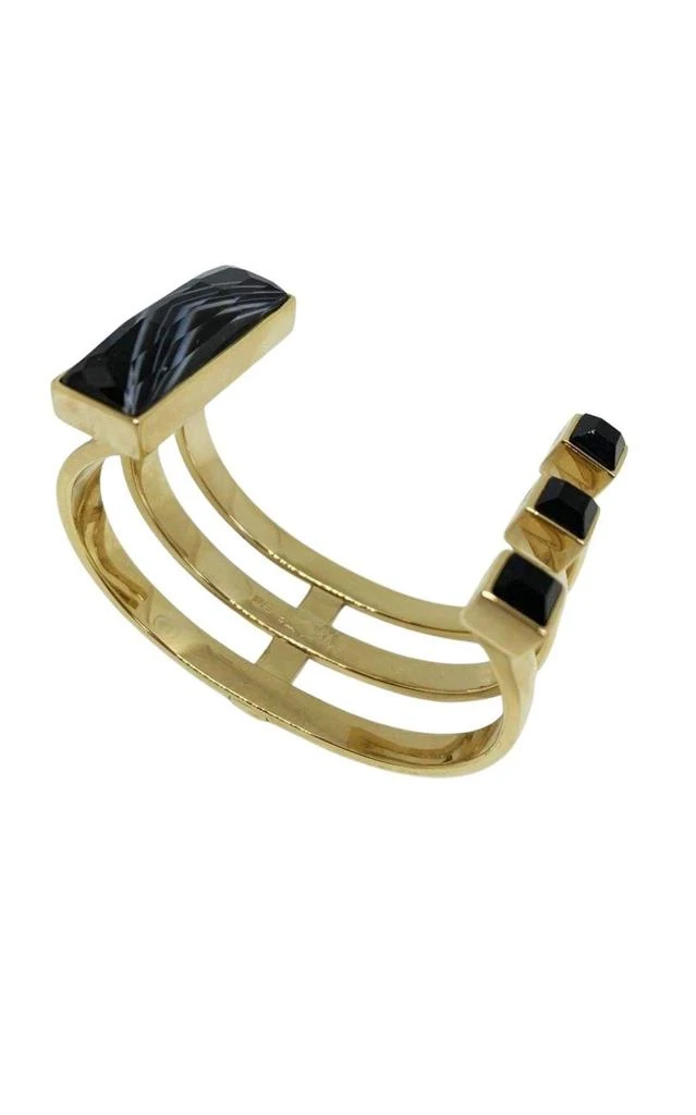 商品May Moma|Gold Fay Black Onyx Semiprecious Baguette Bracelet,价格¥3502,第2张图片详细描述