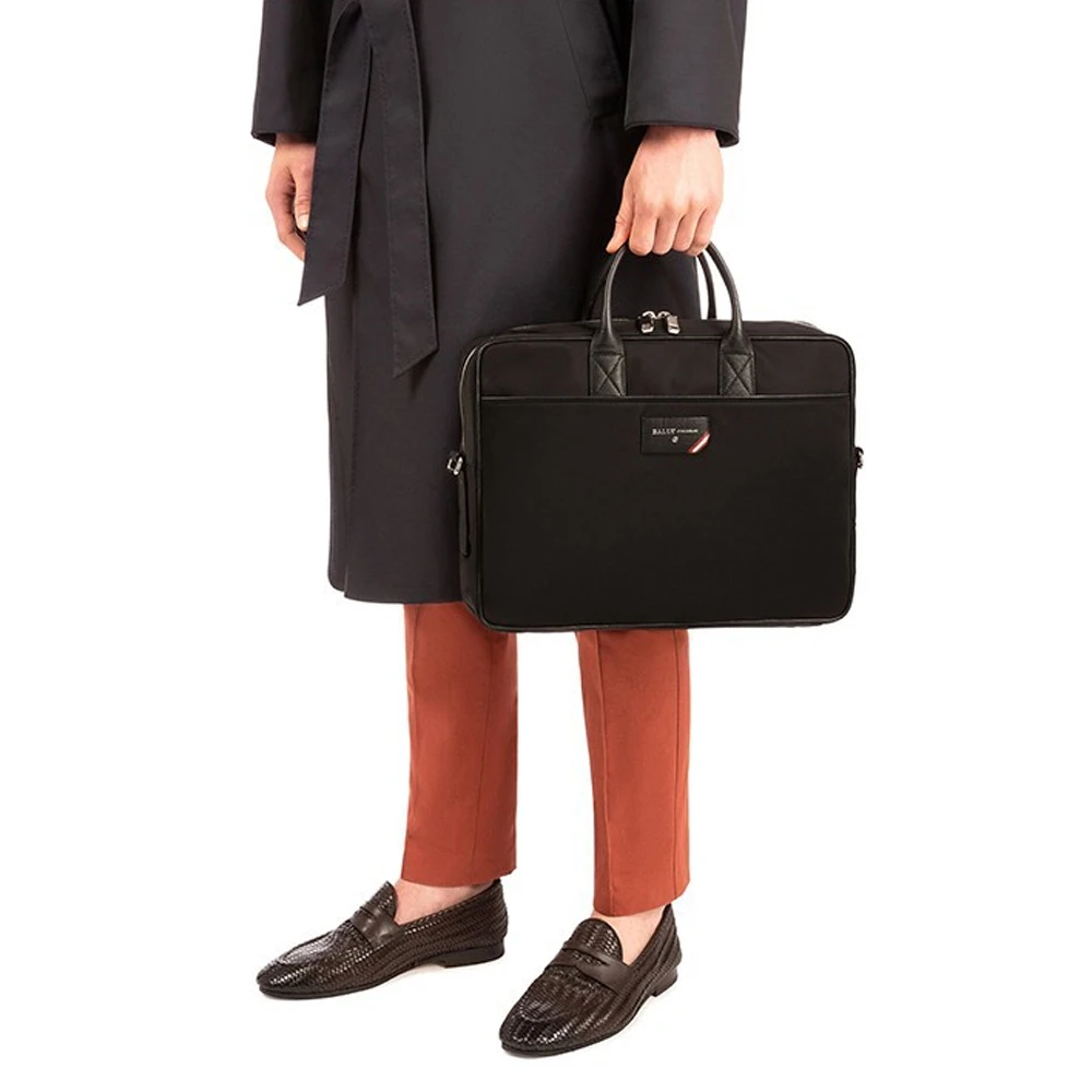 BALLY 男士黑色尼龙商务包 6236759 商品