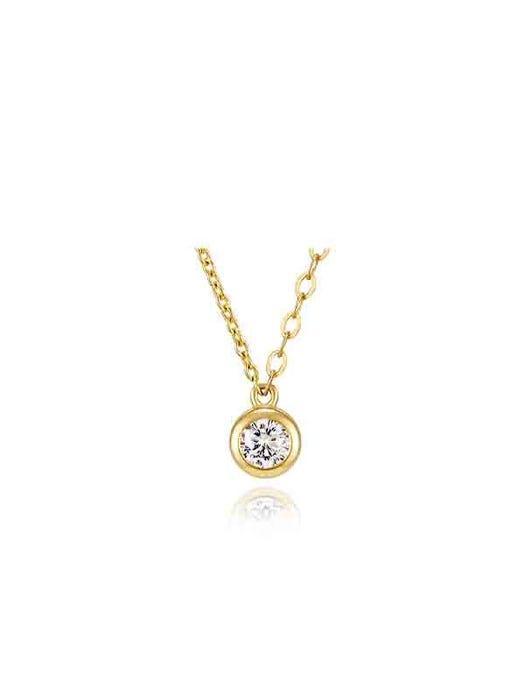 商品hyeres-lor|14k Combi Chain Necklace S (YG),价格¥2207,第5张图片详细描述