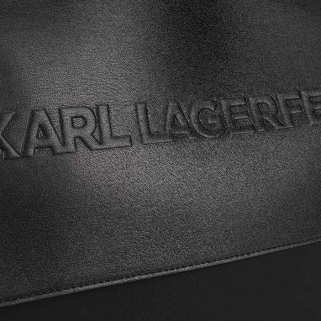 商品Karl Lagerfeld Paris|Black Embossed Logo Changing Bag, Mat & Bottle Holder,价格¥1985,第2张图片详细描述