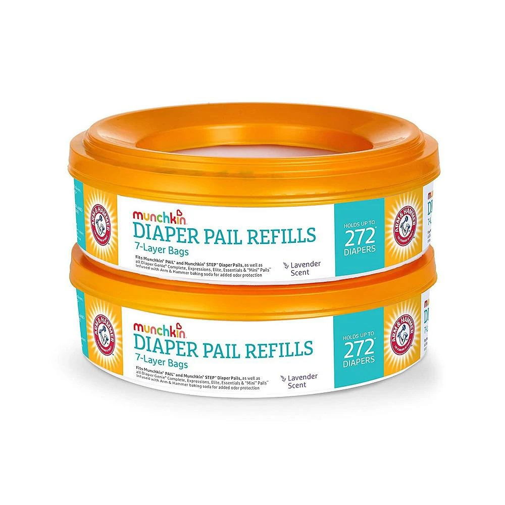 商品Munchkin|Arm and Hammer Diaper Pail Refill Rings, 2 Pack,价格¥178,第1张图片