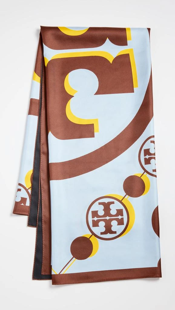 商品Tory Burch|Tory Burch 汤丽柏琦 3D T 交织字母超大号方形围巾,价格¥2597,第2张图片详细描述