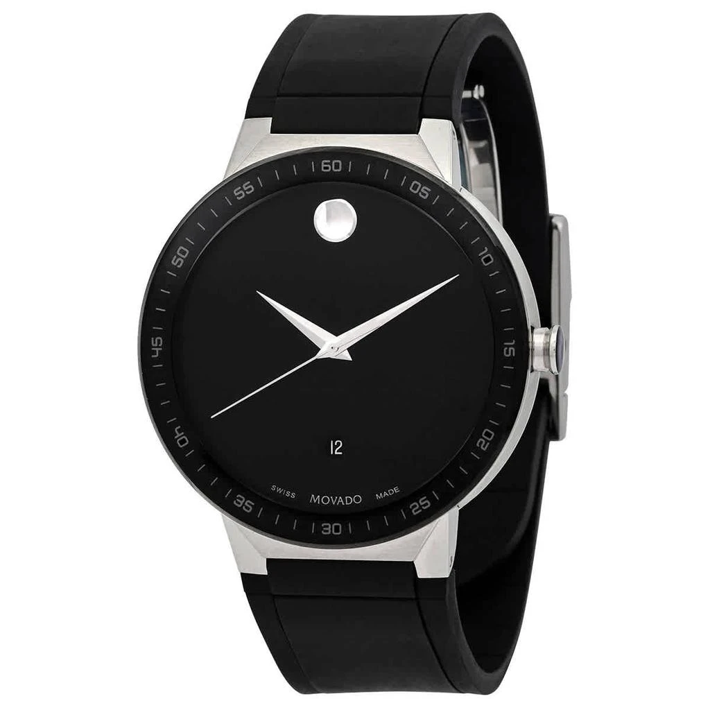 商品Movado|Movado Sapphire Quartz Black Dial Mens Watch 0607406,价格¥2814,第1张图片
