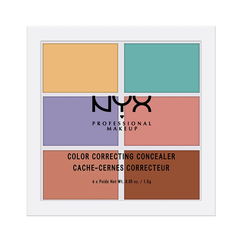 商品[国内直发] NYX Professional Makeup|NYX逆色 6色遮瑕盘9g 遮盖黑眼圈痘印提亮泪沟修容盘 尼克斯,价格¥93,第1张图片