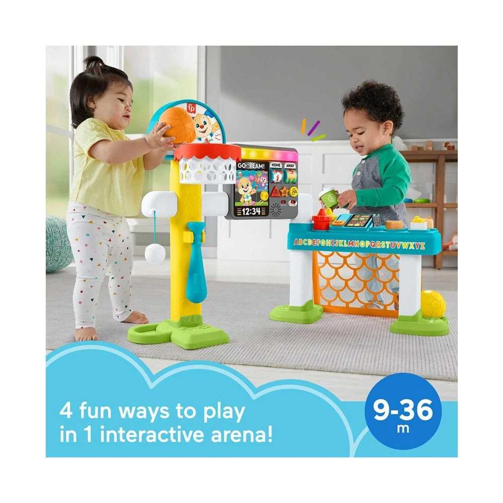 商品Fisher Price|Laugh & Learn Sports Activity Center Toddler Learning, 4-in-1 Game,价格¥375,第2张图片详细描述