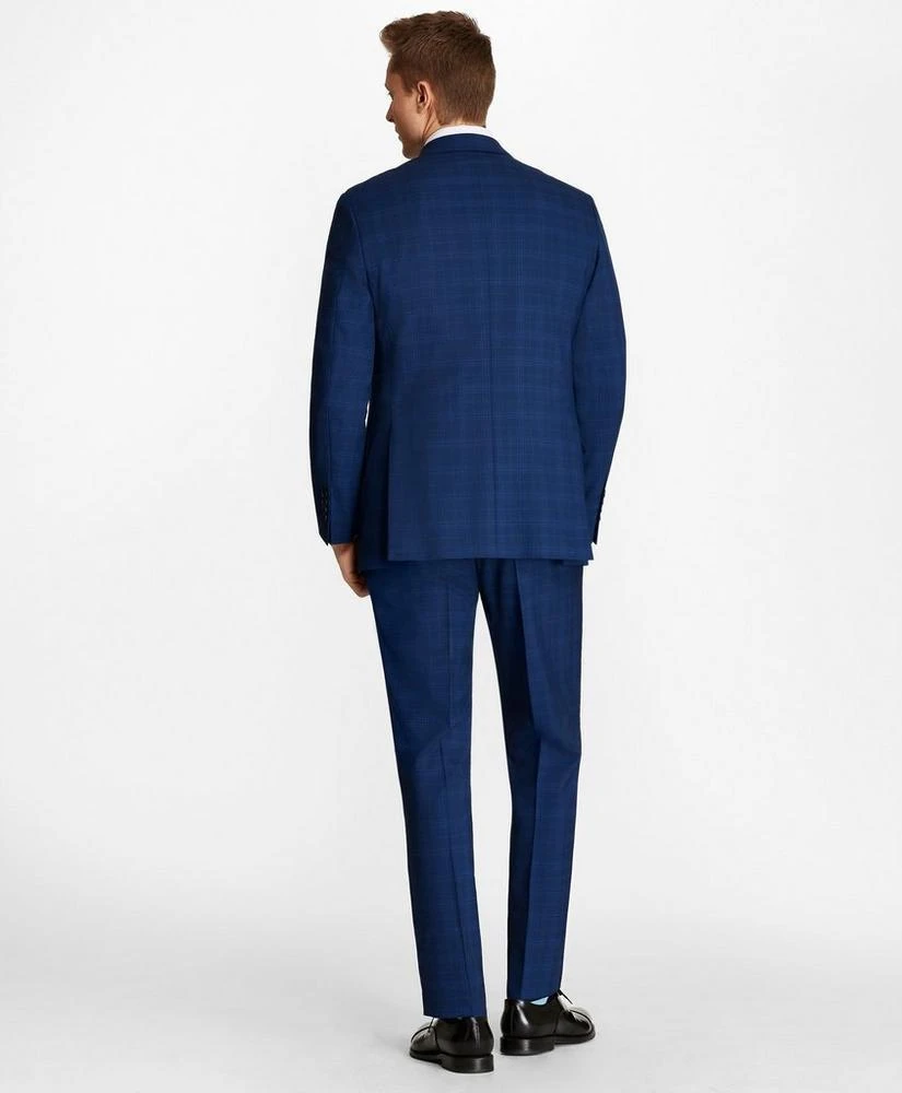 商品Brooks Brothers|Regent Fit Saxxon™ Wool Three-Button Plaid 1818 Suit,价格¥3256,第3张图片详细描述