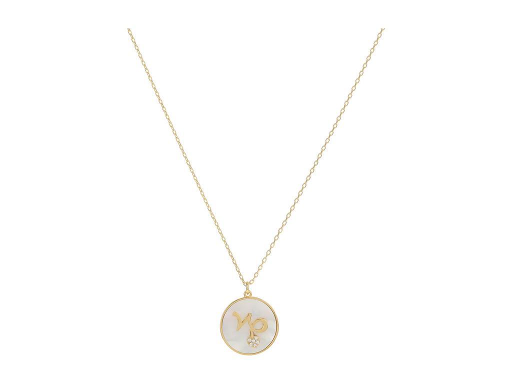 商品Kate Spade|In The Stars Mother-of-Pearl Capricorn Pendant Necklace,价格¥430,第1张图片