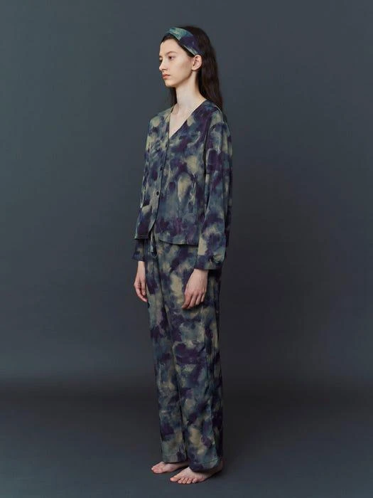 商品ATEMPO|Cozy Round Pajama Set (Brush Navy),价格¥1176,第2张图片详细描述