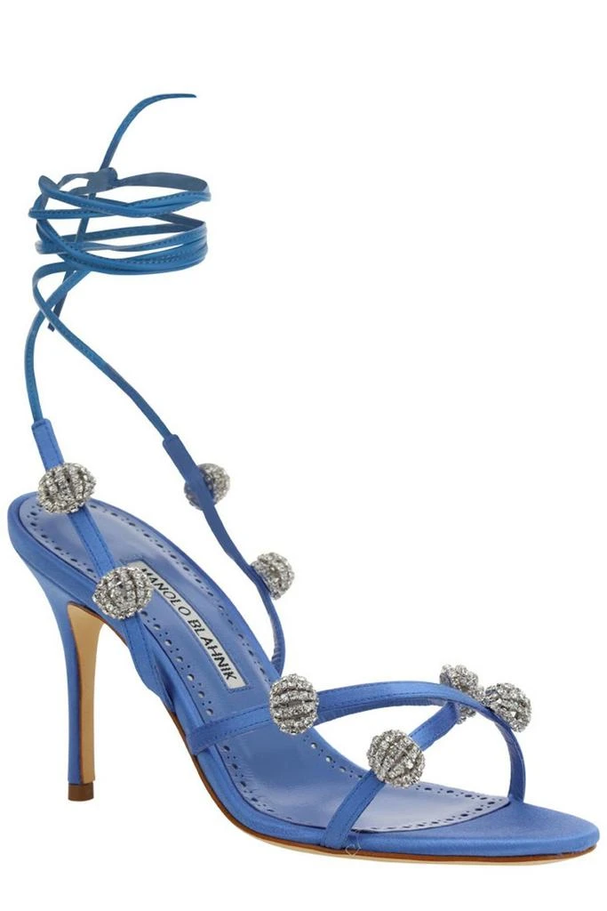 商品Manolo Blahnik|Manolo Blahnik Elsaka Embellished Strappy Sandals,价格¥8461,第2张图片详细描述