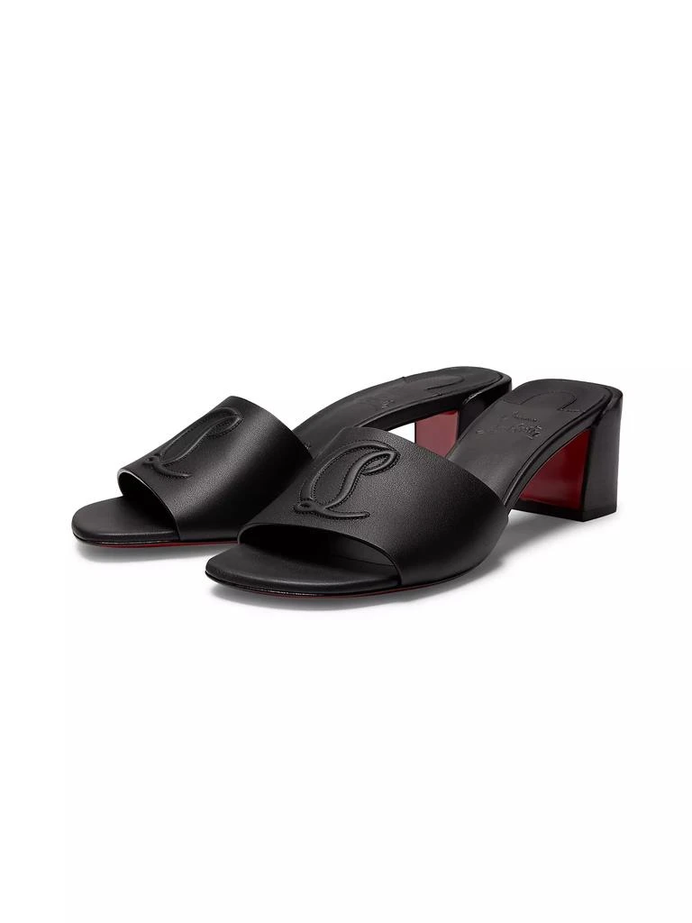 商品Christian Louboutin|So CL 55MM Leather Mules,价格¥5913,第2张图片详细描述
