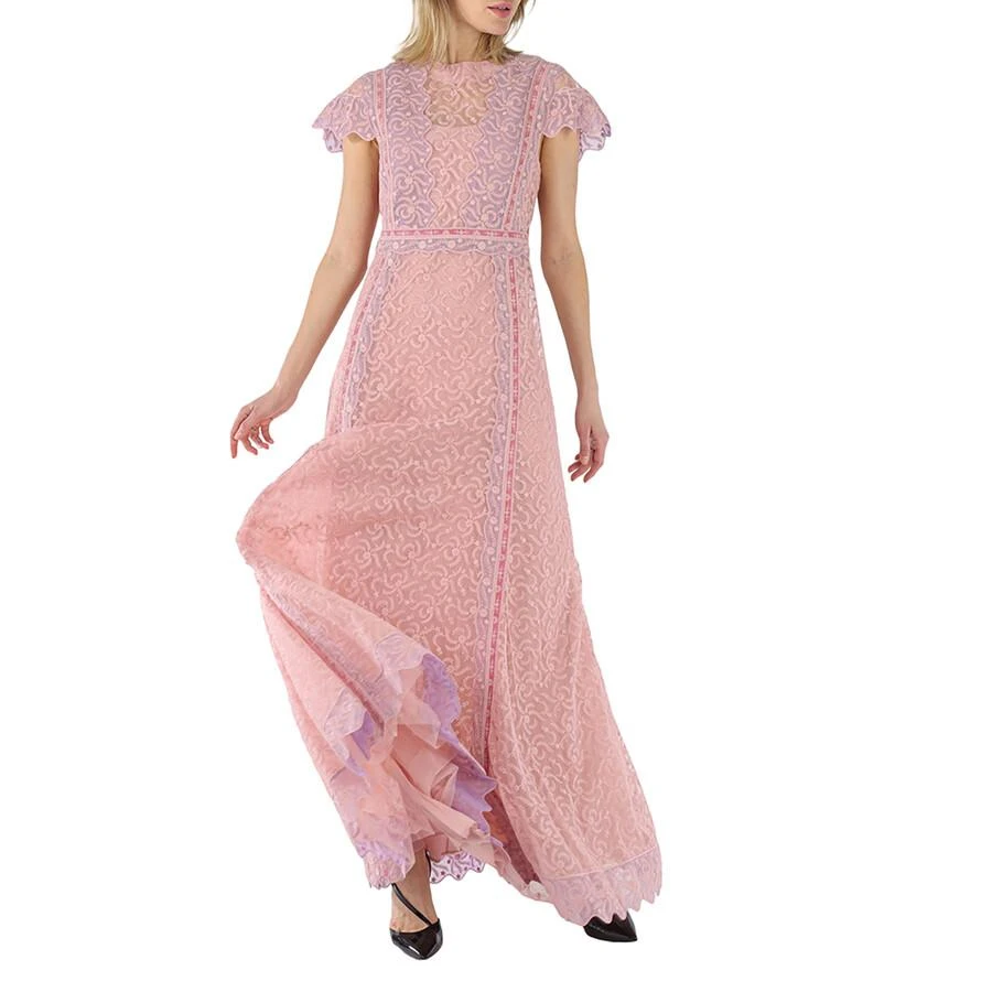 商品Burberry|Embroidered Floral Lace Tulle Dress,价格¥3371,第3张图片详细描述
