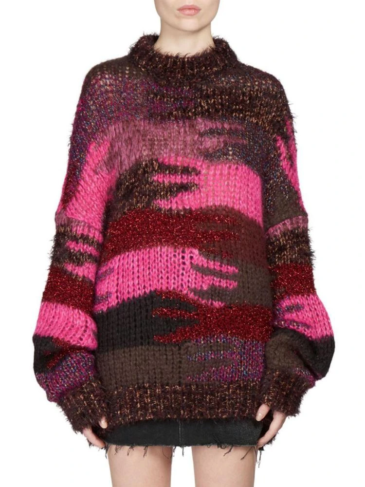 商品Yves Saint Laurent|Saint Laurent - Oversized Camouflage Sweater,价格¥4452,第1张图片
